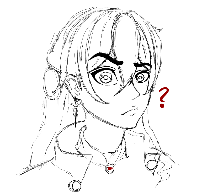 crimsoncoffee's tweet photo. got annoyed bc i couldn't draw himeko the way i wanted to so i drew her judging me and my negative self talk instead https://t.co/58MQZQkR1j