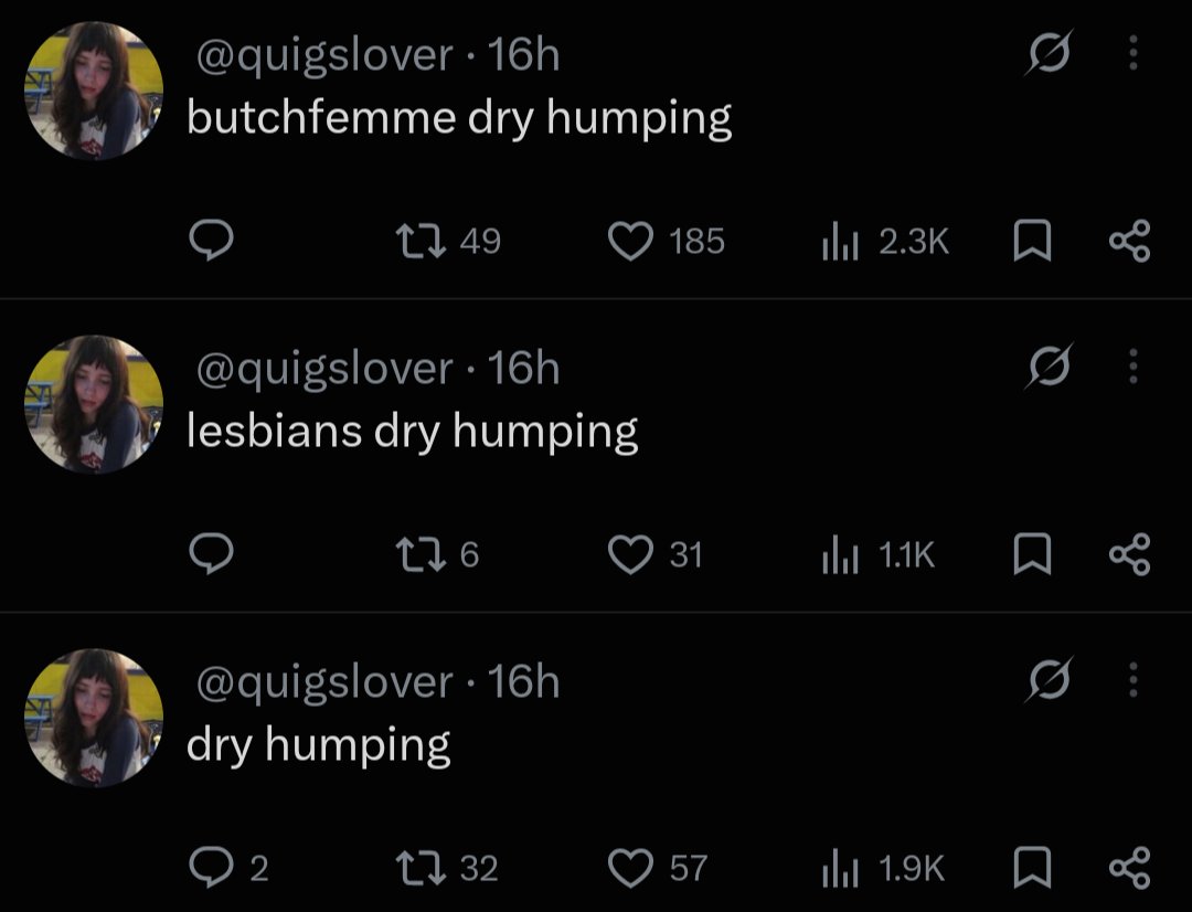 quigslover's tweet photo. butchfemme dry humping is our winner https://t.co/nFTiyCGXJM
