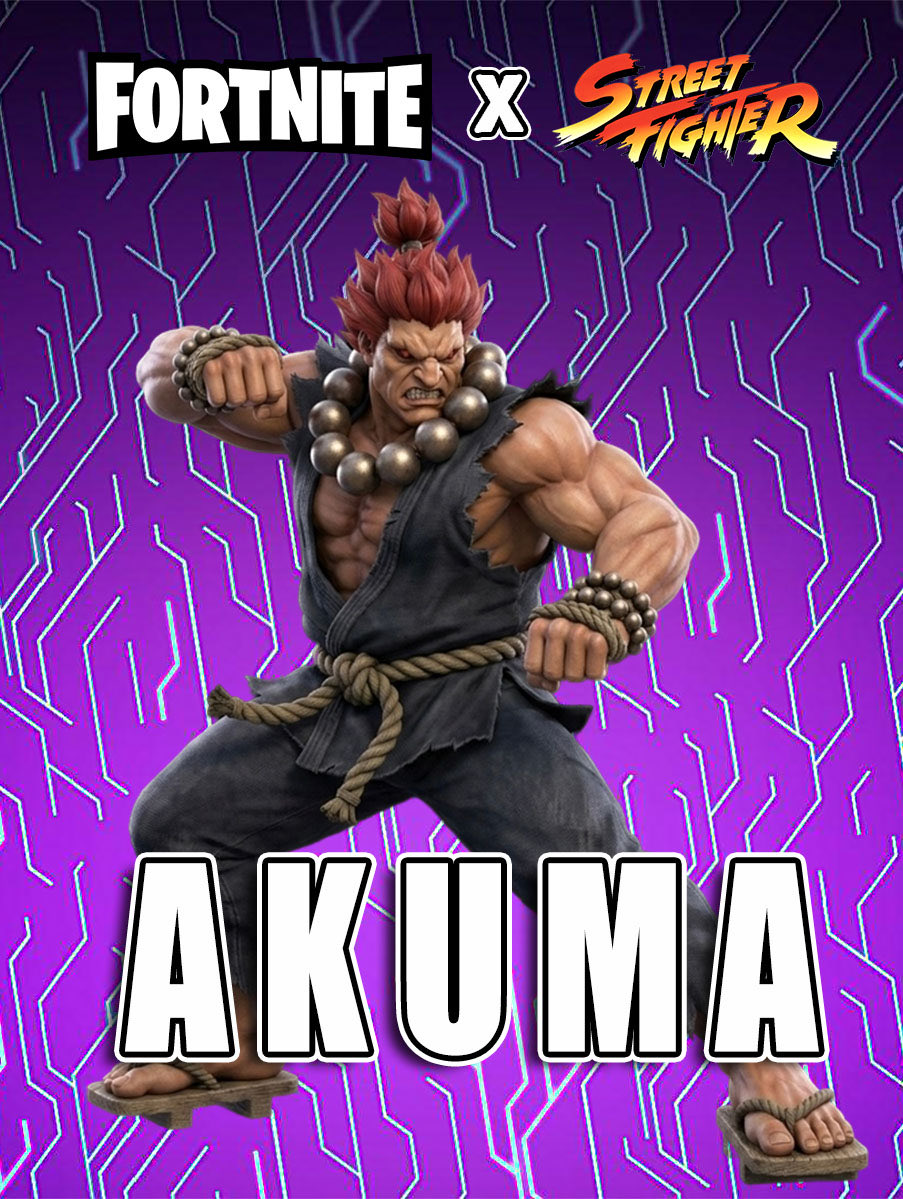D1Scythe's tweet photo. @Fortnite @Street_Fighter Why not add new characters like Ken or Akuma? @Fortnite @CapcomUSA_ @StreetFighter @EpicGames @TimSweeneyEpic https://t.co/84ClaTTZWn