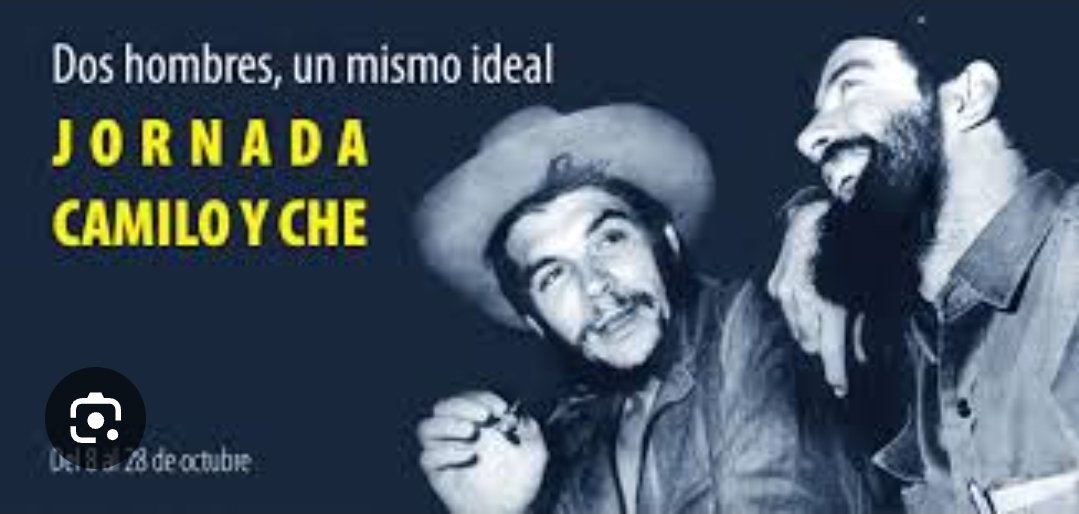 Colaboracionqba's tweet photo. En este mes de octubre, la Jornada Camilo-Che convoca a recordar sus vidas, sus ideales y el legado que dejaron a nuestro pueblo.
Camilo y Che: dos nombres que trascienden el tiempo y continúan inspirando. #CubaViveEnSuHistoria 

#CubaCoopera https://t.co/yQIzXMwCBN