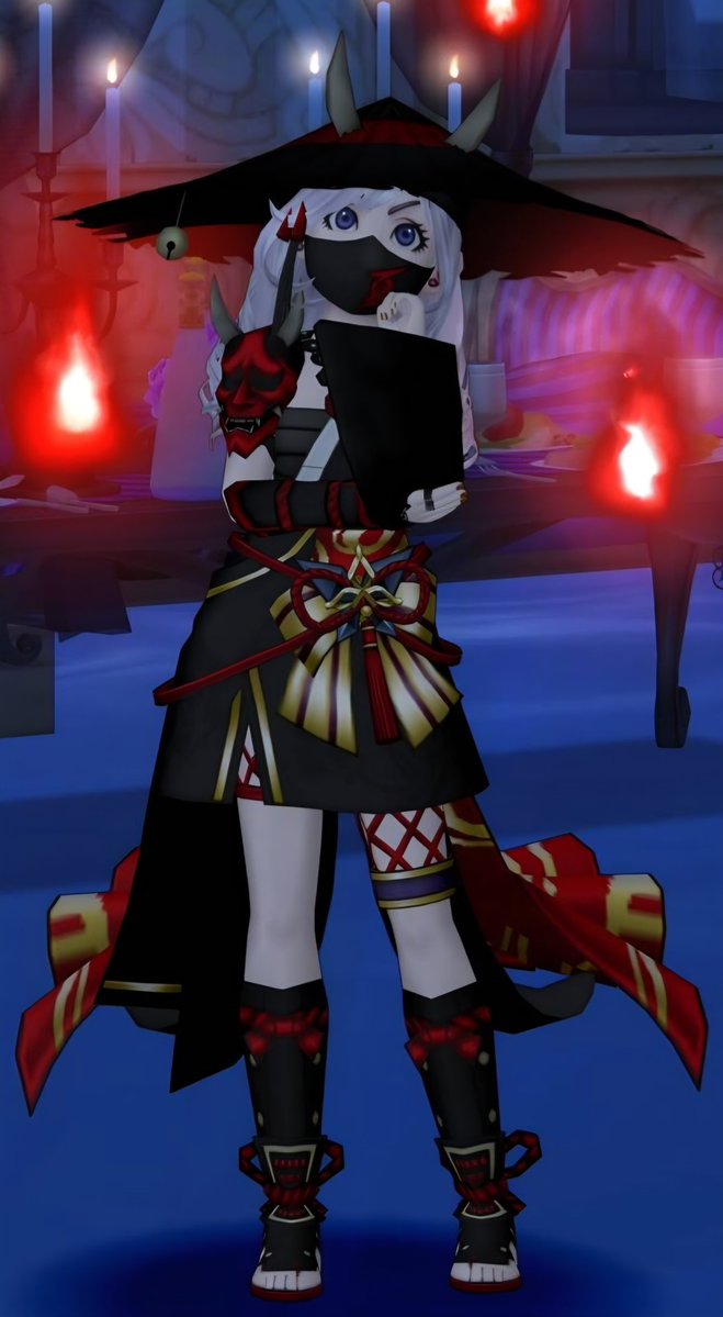 BASIL846game's tweet photo. 深夜スイッチ入って白ベースで組んでた和服を黒赤に変更
柔らかいイメージから一気にきつさが出た👘
#DQ10
#DQX
#ドラクエ10 https://t.co/8X1gqYJ8on