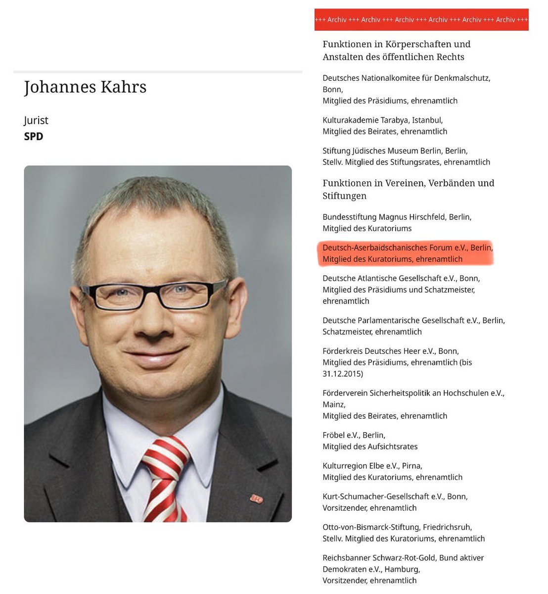 vic_010100's tweet photo. Wer August Hanning vor Gericht verteidigt, führt direkt in einen bemerkenswerten politischen Kreis. Es ist der Hamburger Strafrechtler Leon Kruse von der Kanzlei Schwenn Kruse Georg, der das Mandat für den verhafteten Ex-BND-Präsidenten August Hanning übernommen hat.

Das Mandat für das Spionage-Verfahren ist dabei nicht die erste Verbindung: Der Hamburger Strafverteidiger vertrat den Ex-Geheimdienstchef bereits im spektakulären „Block“-Komplexrund um die Entführung der Steakhaus-Kinder, bei dessen Ermittlungen die brisanten Dokumente überhaupt erst ans Licht kamen. 

Dass ausgerechnet diese Kanzlei gerufen wird, hat Tradition. Gründer Johann Schwenn verteidigte in den 90er-Jahren den DDR-Spionagechef Markus Wolf, der engste Kontakte nach Moskau und zum KGB pflegte.

Heute führt Kruses Mandantenliste von diesem geheimdienstlichen Umfeld direkt ins Zentrum der Hamburger Finanzpolitik. Kruse vertritt parallel zu Hanning die Hamburger Finanzbeamtin, die im Cum-Ex-Komplex rund um die Warburg-Bank angeklagt ist. Die Staatsanwaltschaft wirft ihr vor, schützend ihre Hand über die Bank gehalten zu haben, um die Rückforderung von 90 Millionen Euro Steuergeldern zu verhindern.
Über diese Cum-Ex-Spuren schließt sich der Kreis zu dem ehemaligen SPD-Abgeordneten Johannes Kahrs, der als politischer Strippenzieher für den Warburg-Bankier Christian Olearius agierte.

Genau hier kreuzen sich die Wege von Ex-BND Hanning und Ex-Politiker Kahrs wieder. Beide fanden in einer umstrittenen Lobby-Organisation zusammen: dem Deutsch-Aserbaidschanischen Forum. Hanning saß dort im Vorstand, Kahrs im Kuratorium. Der Verein bringt über Jahre deutsche Politiker mit dem autoritären Regime in Baku zusammen.

Angesichts der aktuellen Spionage-Vorwürfe gegen Hanning muss vor allem das Deutsch-Aserbaidschanische Forum genauer unter die Lupe genommen werden. Organisationen wie LobbyControl kritisieren diese Institution seit Jahren als intransparente Lobby-Drehscheibe für das autoritäre Regime in Baku. 

Dass mit Hanning nun ein langjähriges Vorstandsmitglied unter Spionageverdacht steht, gibt dieser alten Lobby-Achse ein neues, brandgefährliches Gewicht.