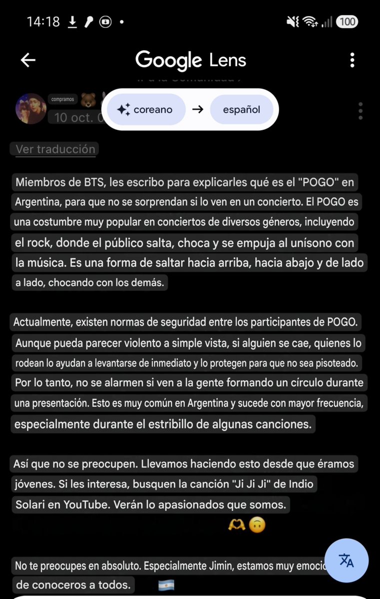 jmindisease's tweet photo. Las amis advirtiendo a los miembros sobre el pogo en argentina para q no se preocupen 🫣 especialmente mimi que va a pensar q nos estamos cagando a piñas. https://t.co/p0spGxn5Mg