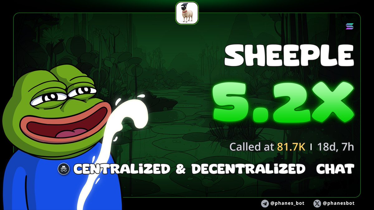spongebobcex's tweet photo. 🐸 $SHEEPLE did what it had to do. 5.2X on the board! 👀

Early eyes see what others miss. 🎯💰

#SHEEPLE #Crypto #Solana https://t.co/7s0H7zNhqs