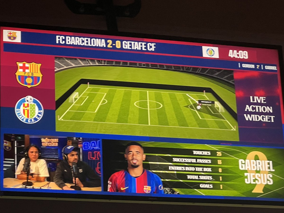 _la_futbolera's tweet photo. Em sembla vergonyós i
que les pantalles del Camp Nou mostrin en anglès la informació del partit i no en català.

@FCBarcelona_cat @JoanLaportaFCB , el Barça ha de ser garant i defensor de la nostra llengua.

Espero que s’esmeni al pròxim partit contra el Madrid a l’Estadi. ❤️💙 https://t.co/pEe0HNFODT