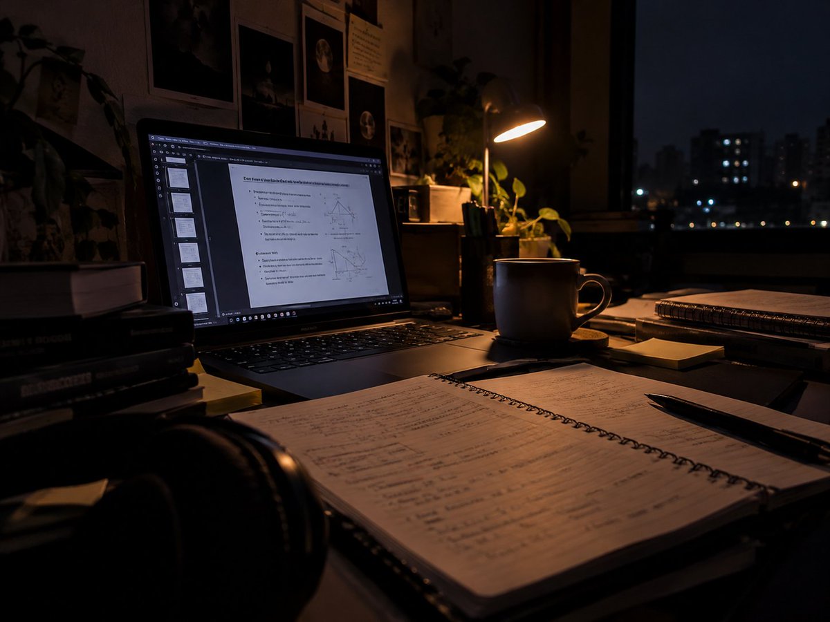 Shreybabaa's tweet photo. Not every study sessions starts with discipline 

sometimes , it starts with panic ,a  pdf , a deadline  and a decision to stop procastination. 

Starting somewhere is enough. https://t.co/OuSK4d05aF