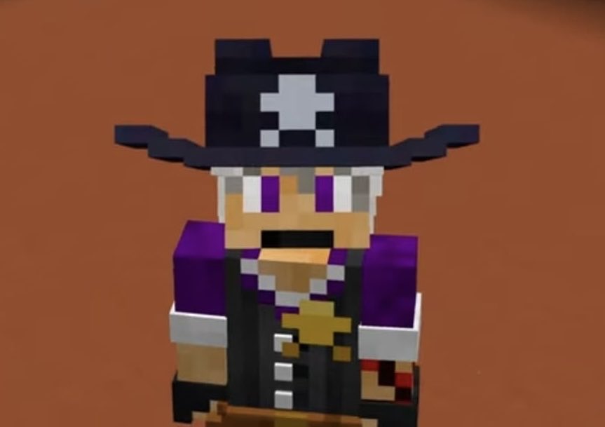 Peaabrain_'s tweet photo. The sheriff’s in townnn 

#branzycraft #branzycraftfanart https://t.co/mdyqySBRHf