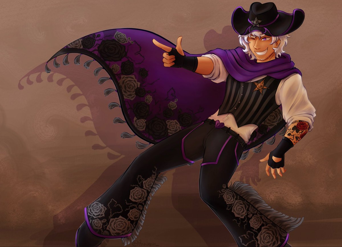 Peaabrain_'s tweet photo. The sheriff’s in townnn 

#branzycraft #branzycraftfanart https://t.co/mdyqySBRHf