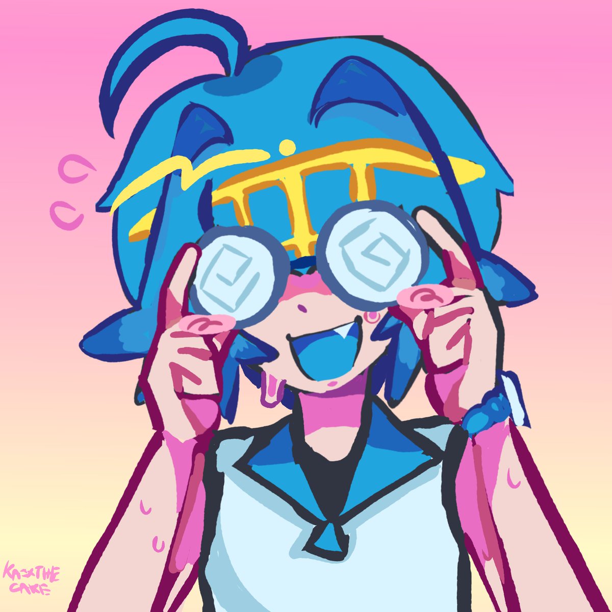 kaixthecake's tweet photo. drew myself a new pfp !! Doesn't really math the rest of my account so I'm gonna have to change that 💔 https://t.co/0ctYKVLDID