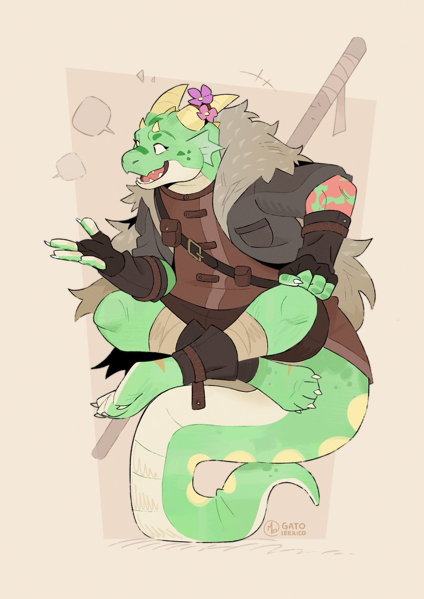 gato_iberico's tweet photo. Commish for phosphoriteart! 🌸 https://t.co/K0iiKOjcap
