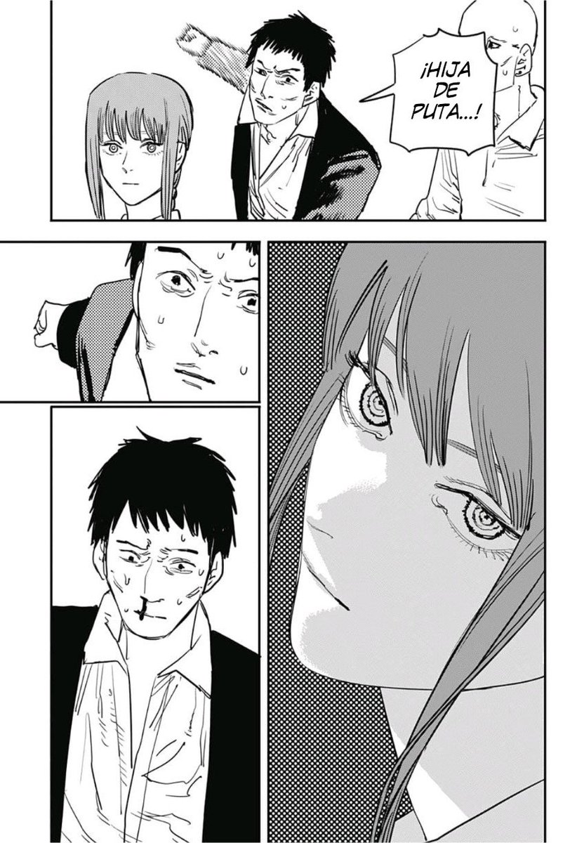 Torment_strike's tweet photo. Para mí, la habilidad que Makima usó contra el yakuza y a Oscuridad le pertenece al Demonio del Moho. Seguramente lo tenía bajo su control, por lo que podía utilizar su habilidad libremente sin necesidad de hacer un contrato. https://t.co/B7ZBfhXDce