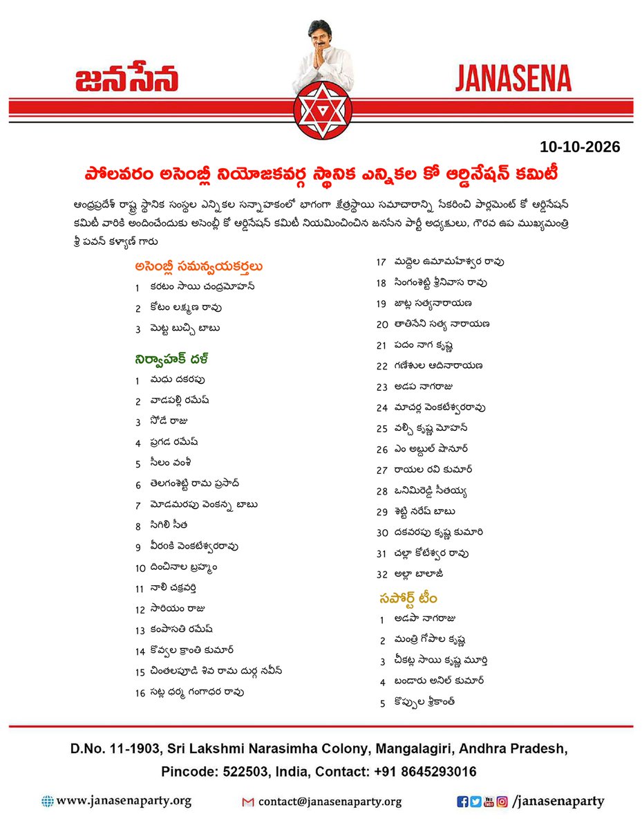 JanaSenaParty's tweet photo. https://t.co/WkCbiWWvdl