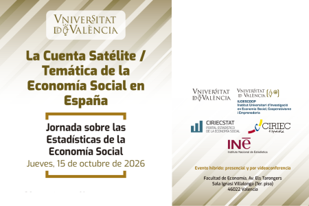Rafael_Chaves_9's tweet photo. Jornada sobre estadísticas de la #economíasocial.
La Cuenta satélite de la economía social de España elaborada por el @es_INE 
📌15 octubre en @fdeconomiauv @UV_EG 
https://t.co/hp42MhRMoI https://t.co/UJZpRwbDD6