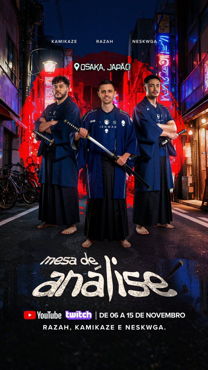 RazaHR6's tweet photo. ESTAREMOS 100% NO JAPÃO FAZENDO A TRANSMISSÃO DO MAJOR OSAKA, IRL E VIDEOS NO YOUTUBE!! 🇯🇵🇯🇵 https://t.co/fp5T7MXzsq