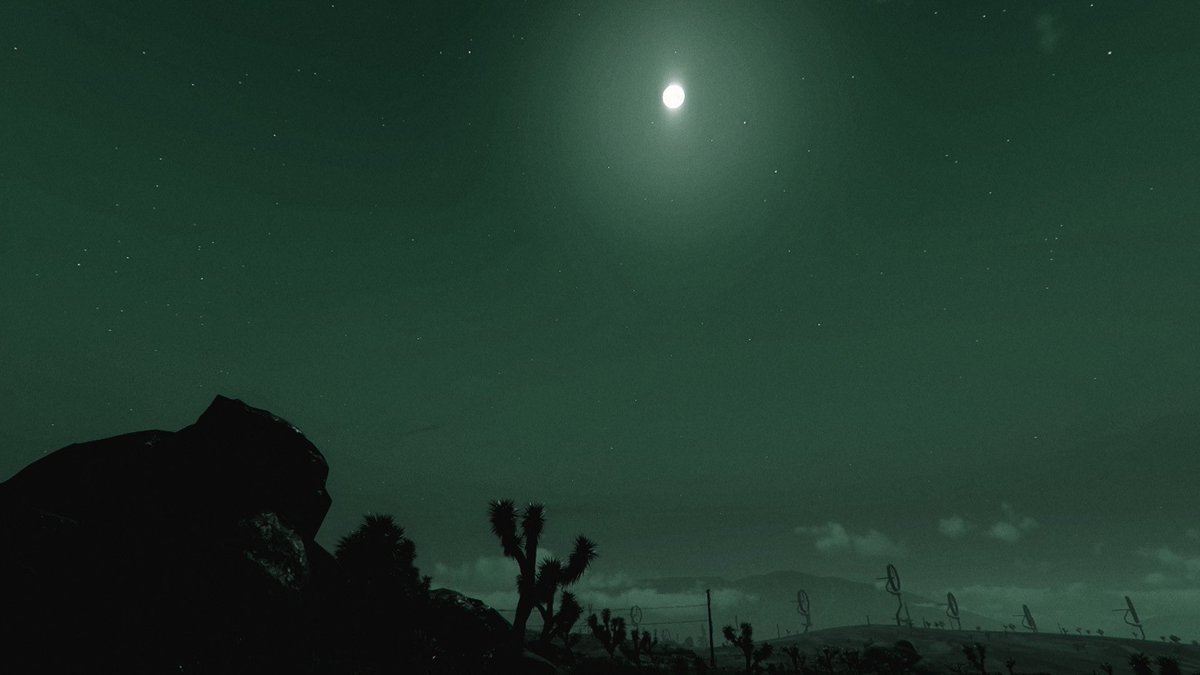 wastelandhymns's tweet photo. She’ll never get tired of the sight of the moon over the desert. 

Opening another beer, she hands it over to the reader. 

“Join me, take a load off.” https://t.co/fLCMjfZs94