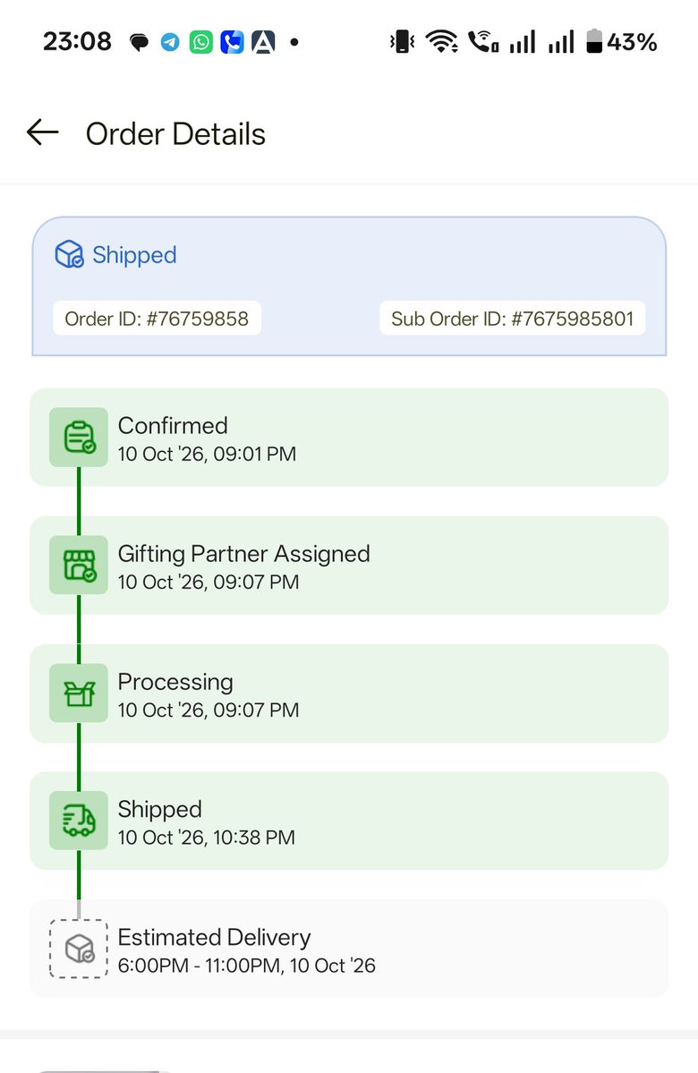 sagarimb's tweet photo. @fnp_ind order supposed to be delivered by 11.00 pm but it is not yet delivered and the delivery guy is not picking up the call https://t.co/l4NsSI6akN