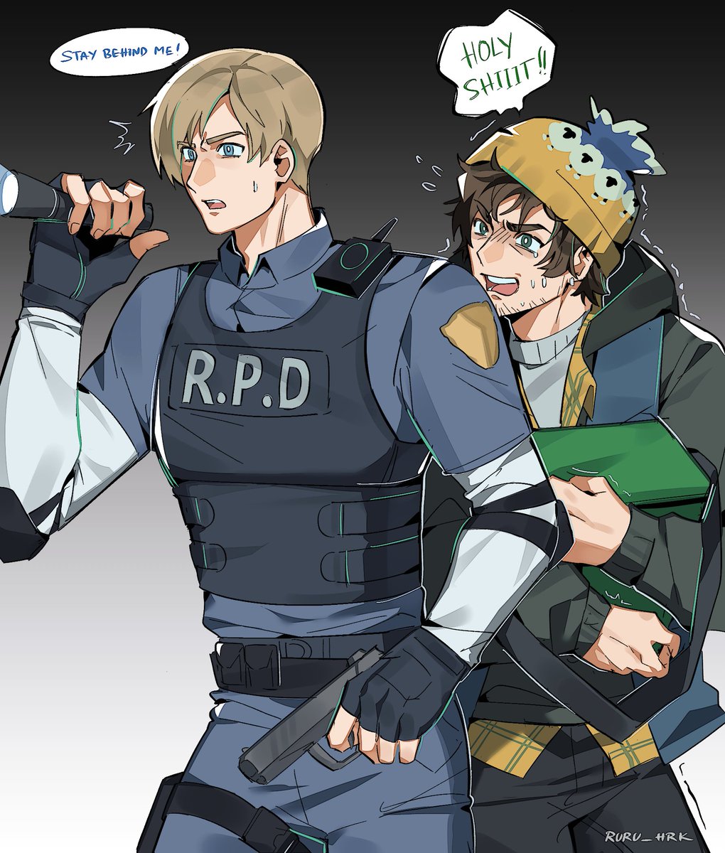 ruru_hrk's tweet photo. #ResidentEvil
rookie leon comes to the rescue ! https://t.co/S2pgfDRgKC
