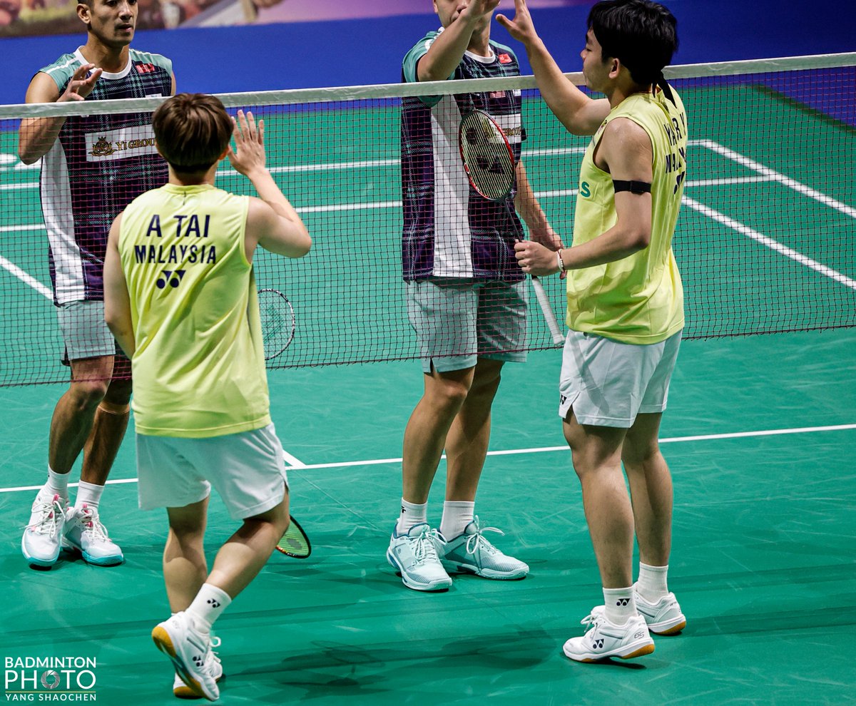 BA_Malaysia's tweet photo. #ArcticOpen2026

MD | SF

#MAS 🇲🇾 Aaron Tai-Yap Roy King def. #DEN 🇩🇰 Christian Faust Kjær-Rasmus Kjær 21-14, 21-16

⏱️ 37 mins 

FIRST PARTNERSHIP, FIRST BWF WORLD TOUR TOURNAMENT FINAL! 🔥

Aaron-King continued their impressive debut run, dispatching the Danish duo in straight games to book their ticket to the final in Vantaa! 💪🏻🏸

#GemilangkanLagi
#BadmintonMalaysia
#DemiMalaysia
