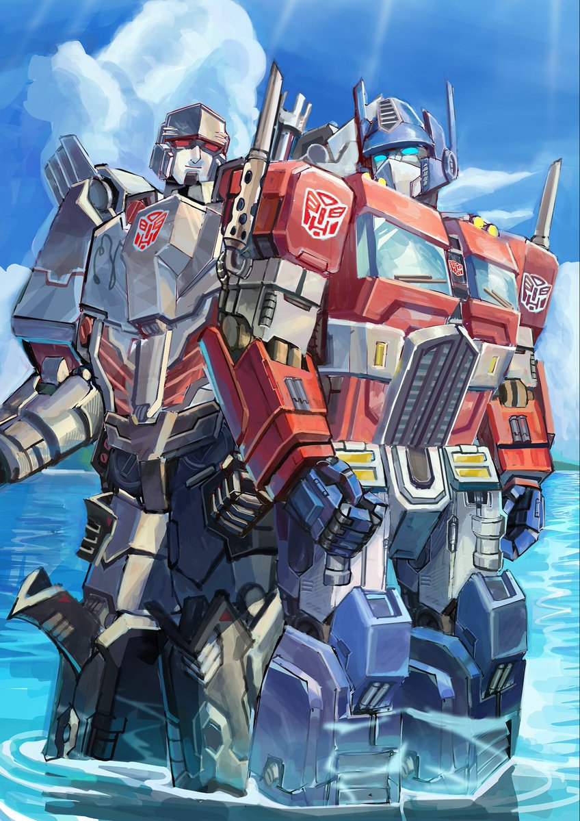 Jmartin0132's tweet photo. Megatron and Optimus Prime IDW Fanart owo! https://t.co/mrXy18F5kh