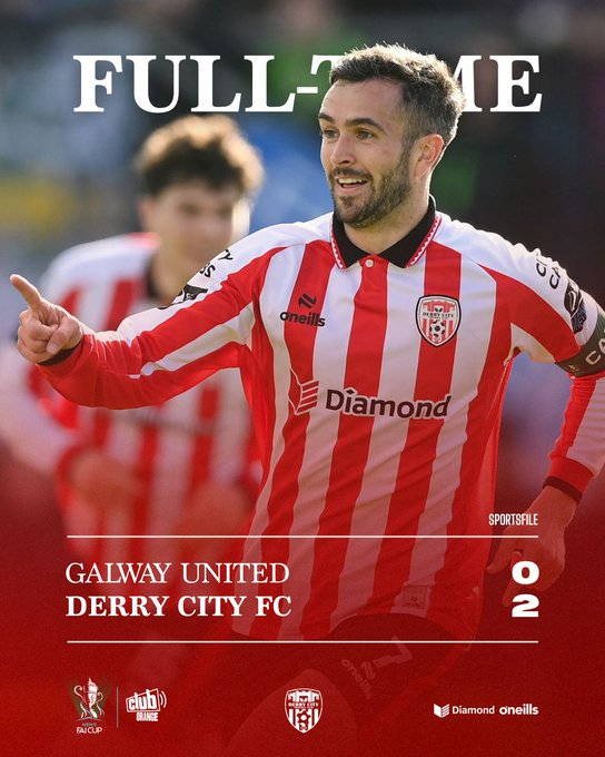 ienzoduarte's tweet photo. 🇮🇪 ¡Derry City FC será el rival de Waterford en la FINAL de la FAI Cup en Irlanda!

En la semifinal le ganó 2-0 a Galway para sacar su boleto al partido definitivo del próximo 08 de noviembre https://t.co/ZMZS1Rwuu5