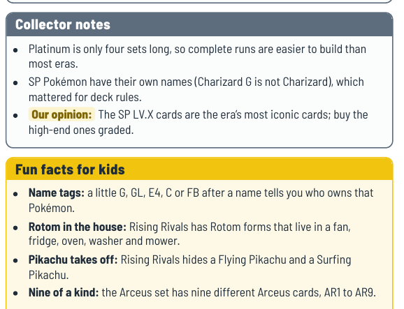 JaeBugzCards's tweet photo. Era 5: Platinum, Feb – Nov 2009. Just four sets.

A little G, GL, E4, C or FB after the name tells you who owns that Pokémon: Team Galactic, a Gym Leader, the Elite Four, the Champion or the Battle Frontier.

Short era, doable set goal. ✨

#PokemonTCG #PokeParents https://t.co/WTGBlEMPCW