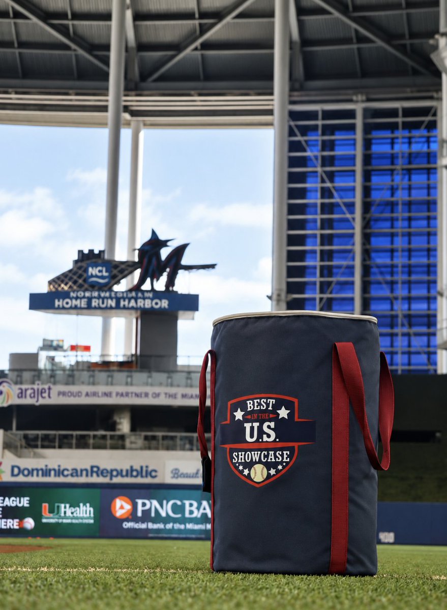 BUSShowcase's tweet photo. Big league ballpark. Big weekend ahead. ⚾️🌴

Best in the U.S. has arrived at loanDepot Park! From check-in to the dugout, taking it all in before getting to work on the

#BestInTheUS #loanDepotPark #BaseballShowcase #MiamiBaseball https://t.co/Z0SQiBmBs9