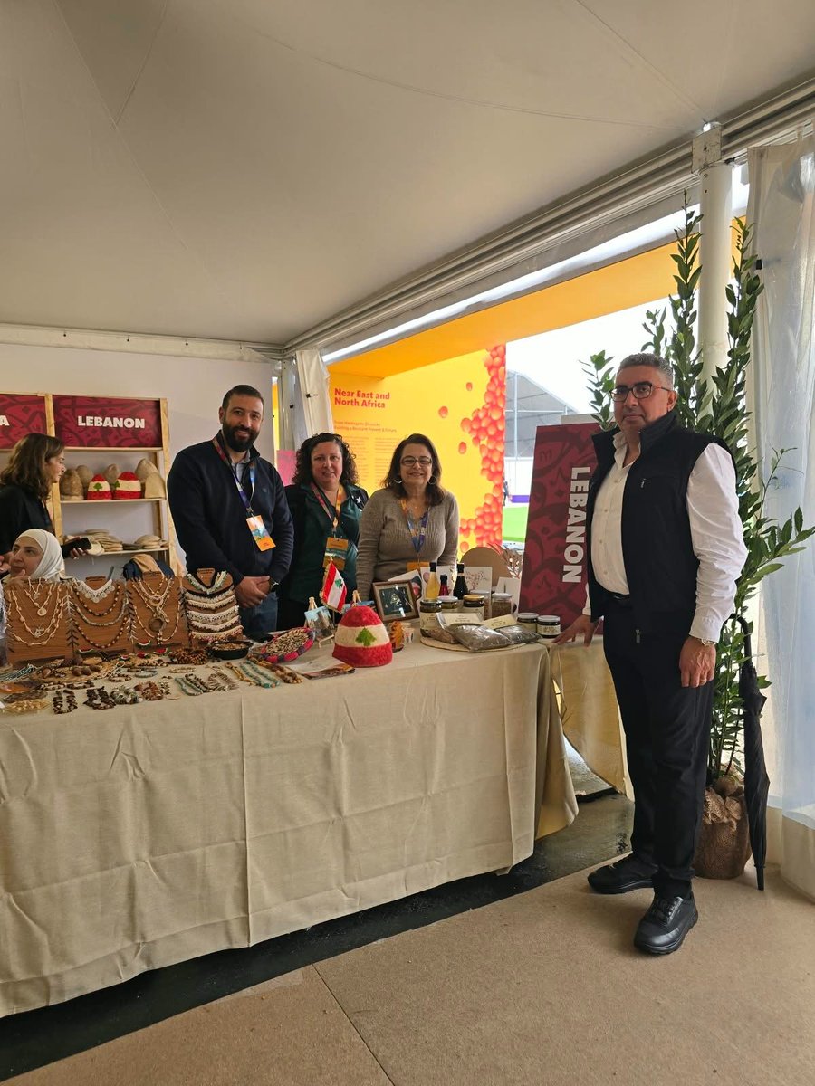 FAOLebanon's tweet photo. 🇱🇧 Bringing Lebanon’s agricultural heritage to the international stage
Mr. Fadi Ghanem, Advisor to the 🇱🇧 Minister of Agriculture, representing the Minister of Agriculture visited the FAO Lebanon stand at the #Seeds2Food exhibition, held at the @FAOinNENA_EN pavilion in Rome https://t.co/XEnLMuCDsx