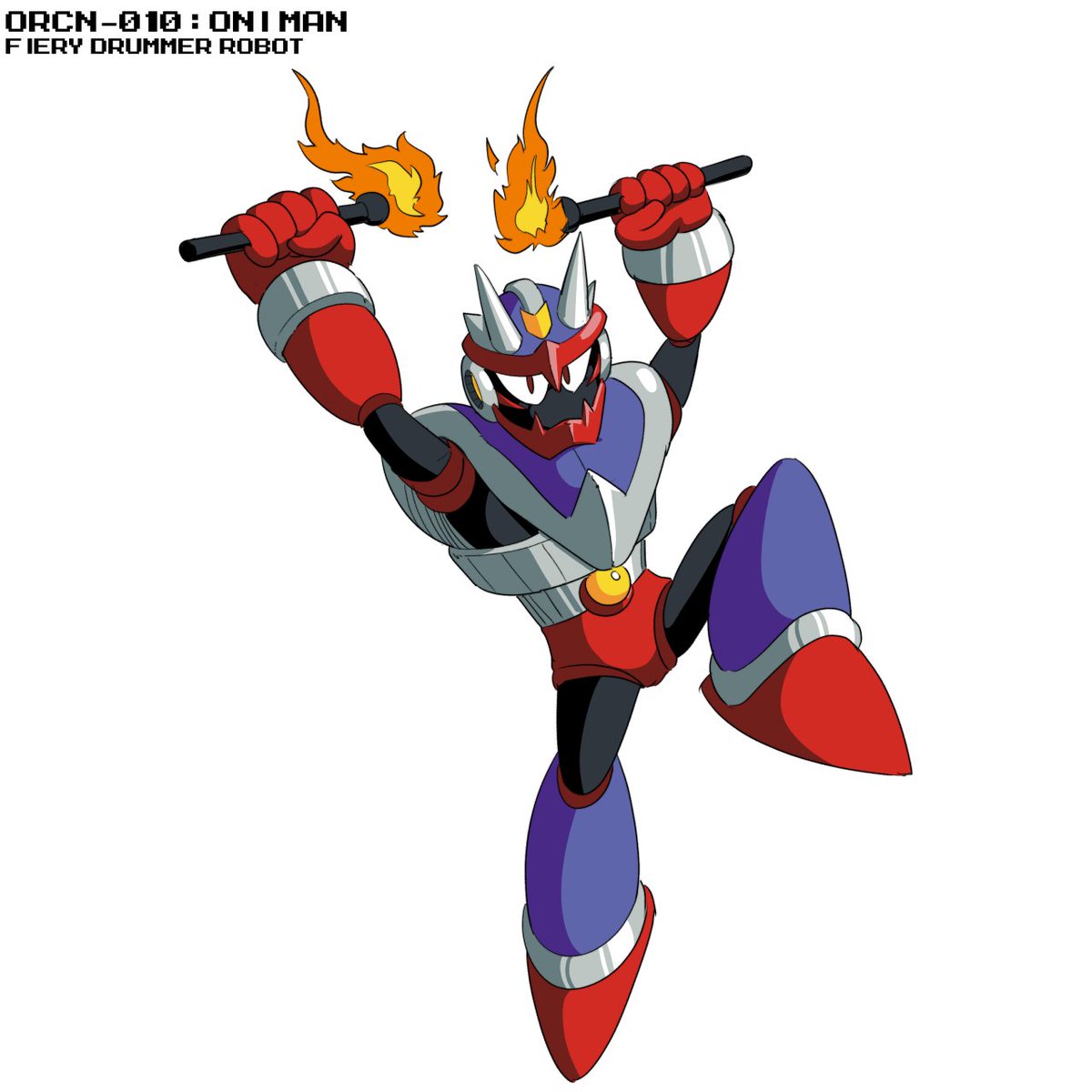 KarakatoDzo's tweet photo. Day 10: Oni Man

A robot built as a drummer for festivals that ward off evil spirits. Despite his demonic look, he is a hero by heart and in his spare time joins a collective organization of Ride Men vigilantes. 

#MegaMan #KamenRider https://t.co/VliB1kbPih