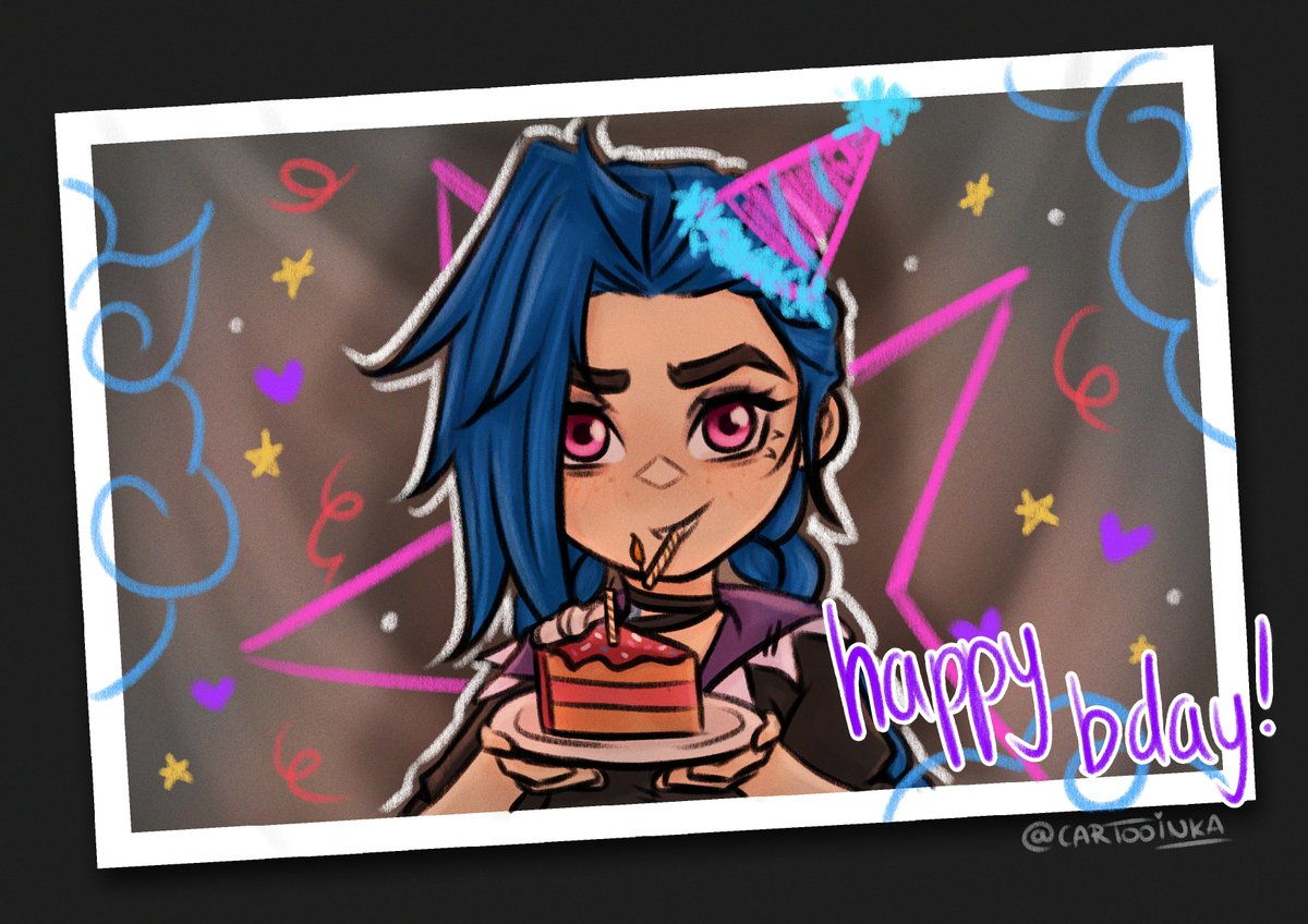cartooinka's tweet photo. A quick drawing for the birthday girl! #Jinx https://t.co/KoLUJuYylM