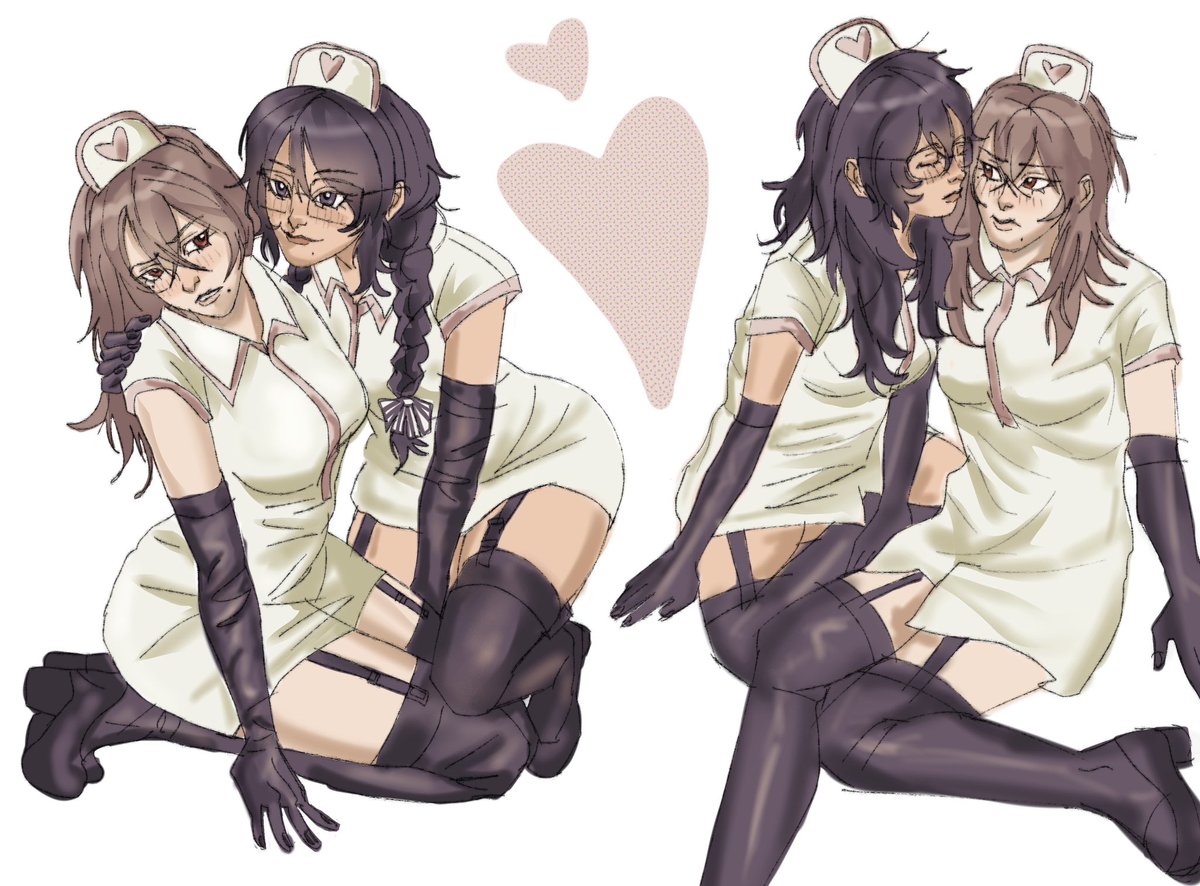funkpsyche's tweet photo. #shuake yuri..but nurses.. https://t.co/fp4y6ksGWz