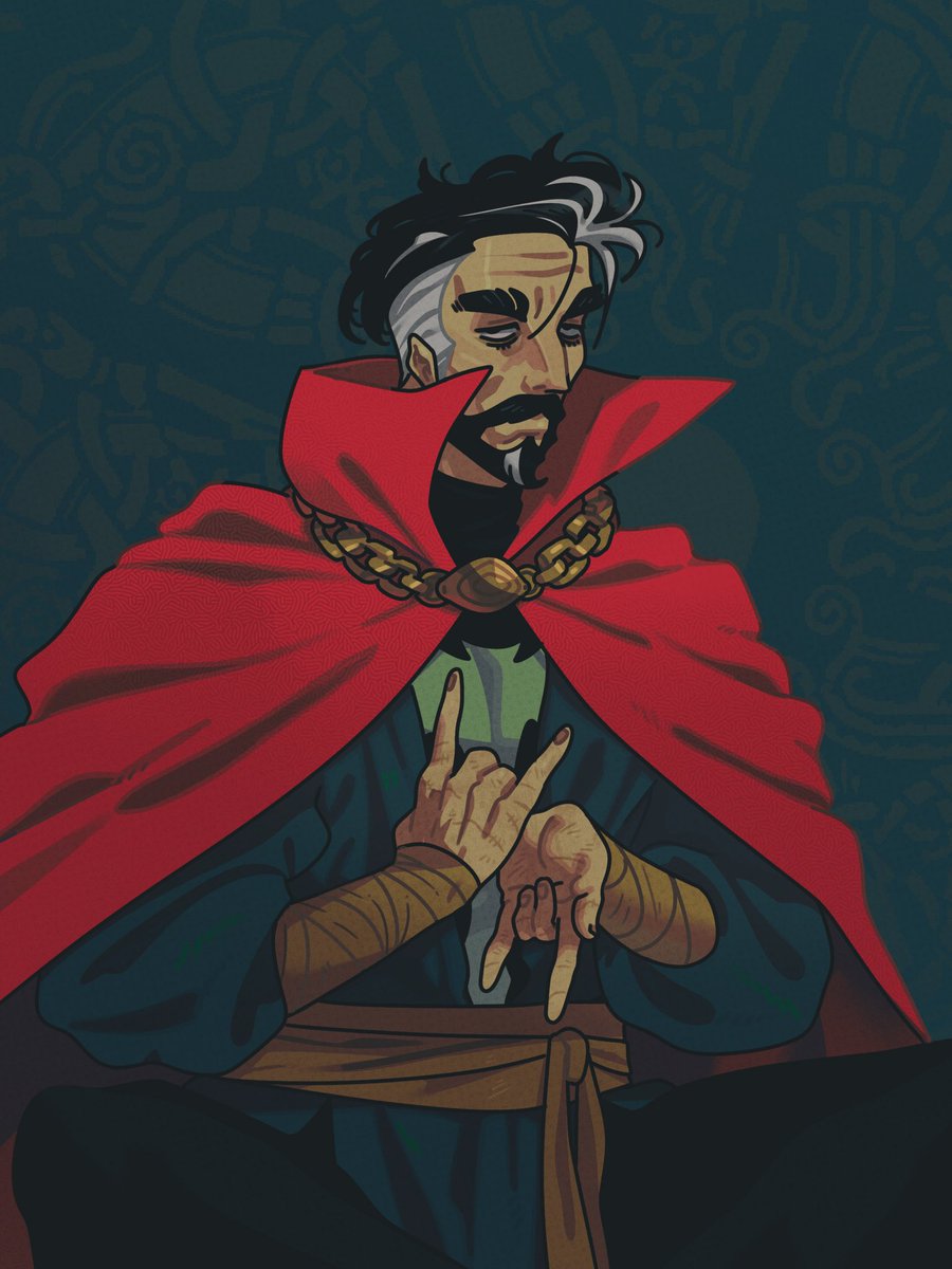 AsDrawnByGinger's tweet photo. Random Doctor Strange https://t.co/oEPnqfZXjI