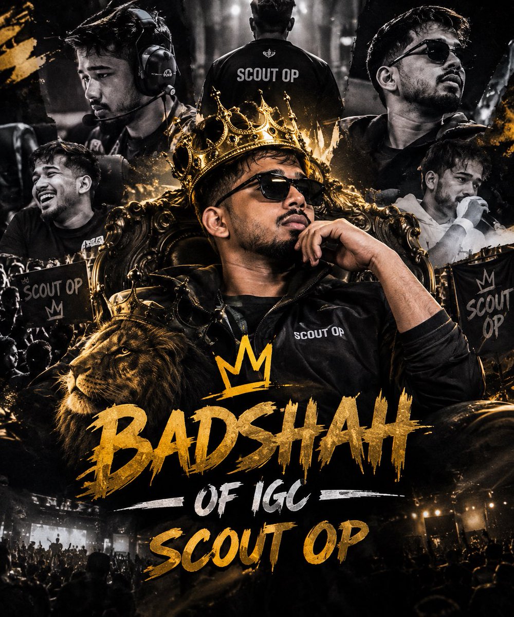 ScOut_fc__'s tweet photo. Some earn fame, some create history, and some become an emotion! 🦁💯

The aura, the attitude, the legacy — SCOUT OP is built different! No crown needed, the throne already knows its king. 👑⚡

ONE NAME, ONE LEGACY! 🐐🔥

BADSHAH OF IGC SCOUT OP https://t.co/VoUnSTtcHZ
