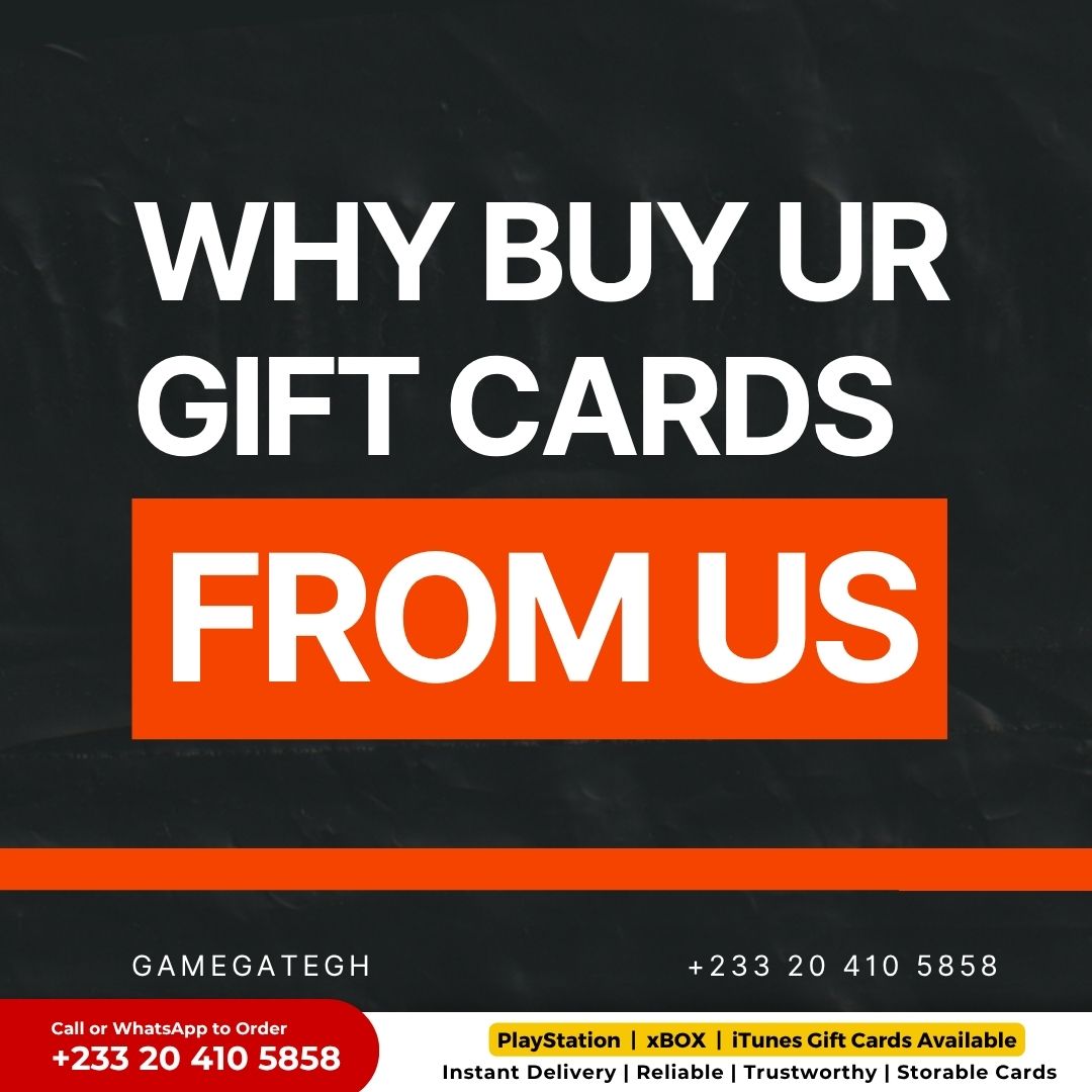 GameGateGh's tweet photo. 6 reasons Ghana gamers trust GameGateGh. Swipe 👉

✅ Genuine cards
⚡ Instant delivery
💾 Storable
💰 $1–$100
🎮 All platforms
🛡️ 6 years trusted

DM to order. #GhanaGamers #GiftCardGhana https://t.co/HDnR2KoSFw