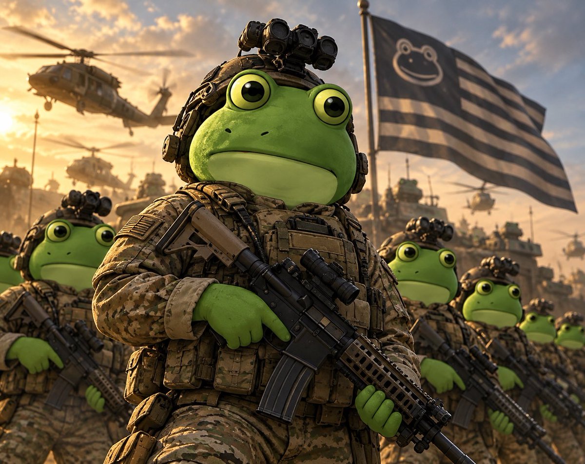 FrogeVIP's tweet photo. Froges army is always ready https://t.co/djiuY4gZSi