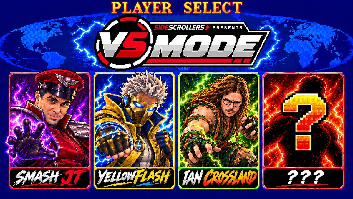 SideScrollers's tweet photo. 3 players have entered Side Scrollers VS.

@SmashJT | @IanCrossland | @YellowFlashGuy 

ONE REMAINS... https://t.co/SCdpG82S3D