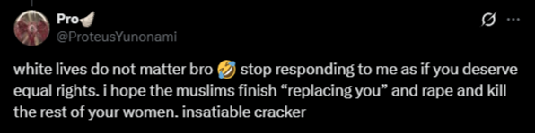 anasjule's tweet photo. @ProteusYunonami @teesladNE @GETWELLSOON48 did y’all fight for equality or were you just waiting for your turn to be racist? bc clearly somebody missed the fucking plot... the way you’ve made skin colour your entire fucking personality and then project that same racial obsession onto everyone else... https://t.co/BWV4lTJu5t
