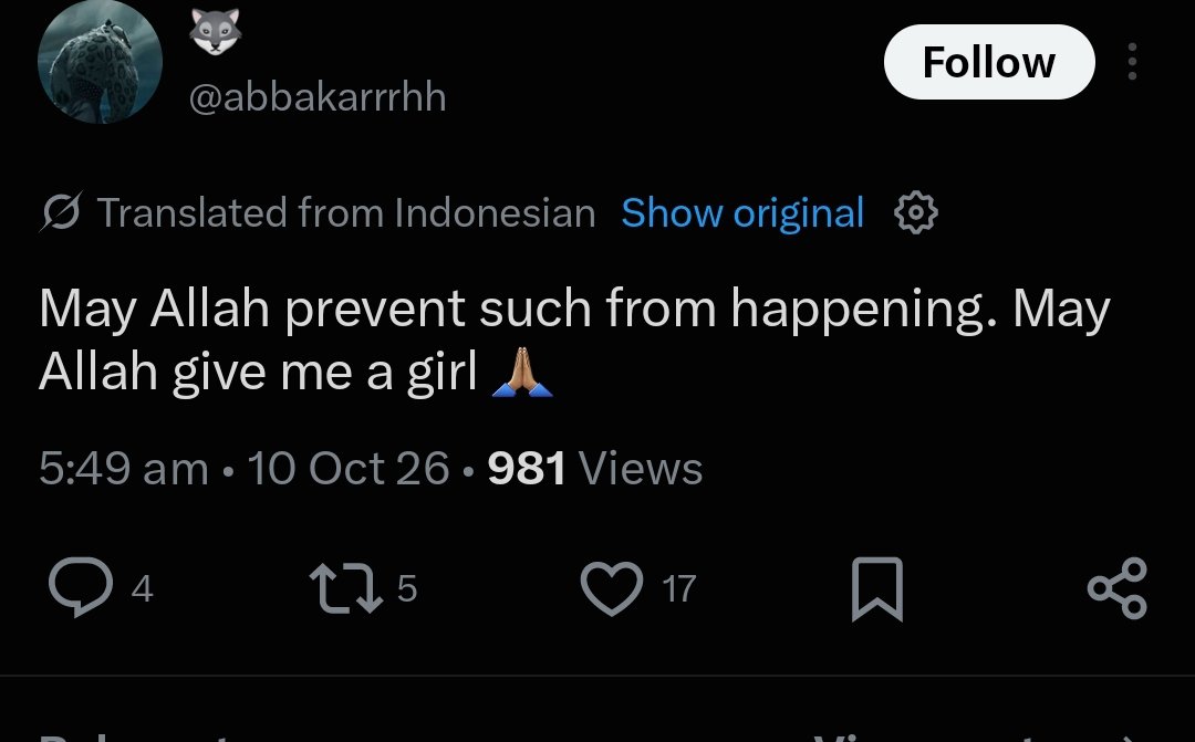 _Sen_Mukhtar's tweet photo. @abbakarrrhh This is how Grok translated your  statement. Wannan Grok din fa daƙiƙi ne. 😒 https://t.co/3WK8eK6b1Q