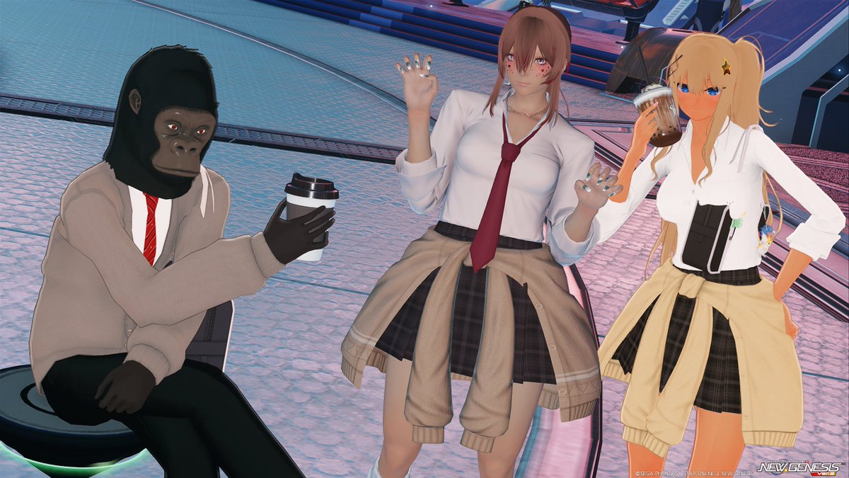 noutelier's tweet photo. ゴリラ学園はあります
#PSO2NGS_SS #ミスラビ https://t.co/KAFdQigInh