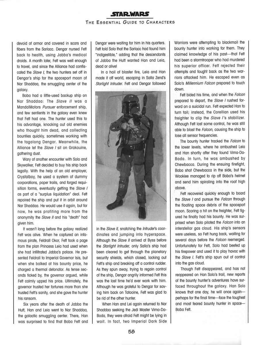 JacobKenne92848's tweet photo. Boba Fett's original origins before nuked it from orbit with Attack of the Clones. https://t.co/7YBvUkGR8d