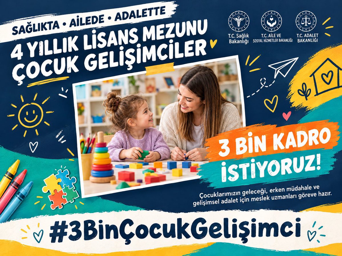 yenibirben30764's tweet photo. #3BinlisansCocukGelisimci @saglikbakanligi @adalet_bakanlik @tcailesosyal https://t.co/4JF5o6qqkp