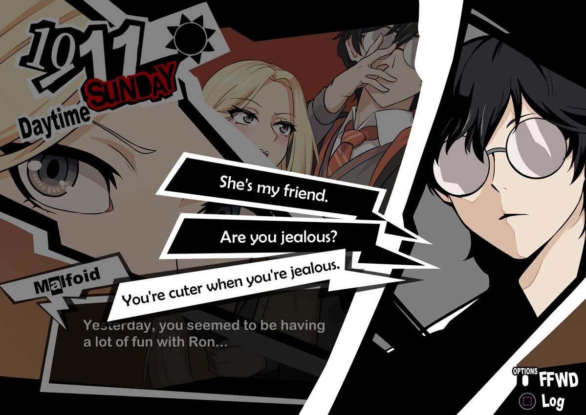 aurora823_art's tweet photo. English version #Malfoid #Persona5 https://t.co/zobA51Cft4
