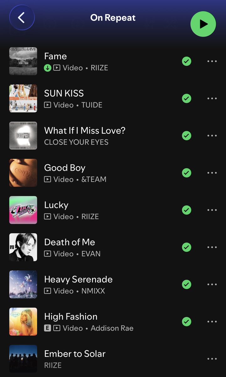 weno0xgen's tweet photo. no cheating, post your current on repeat playlist no matter how gay it is https://t.co/dbvNkh8qGL