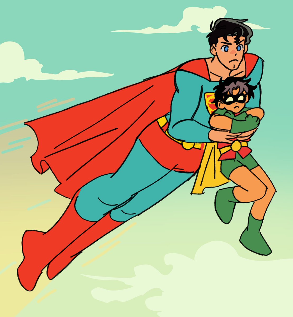 yomyuwu's tweet photo. كلارك مع ابن اخوه #jaybin #superman https://t.co/PmzrvdUI8t