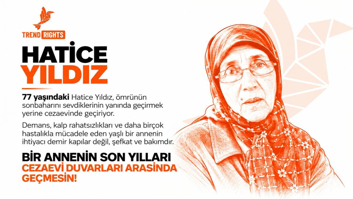 Muratustunle's tweet photo. HastaMahpusa SesOl
Tutuklu hastalıka yapılan zulüme bir örnek..!!!
Hatice Yıldız....
Ve 
Binlercesi... https://t.co/rRH2PLPRwU