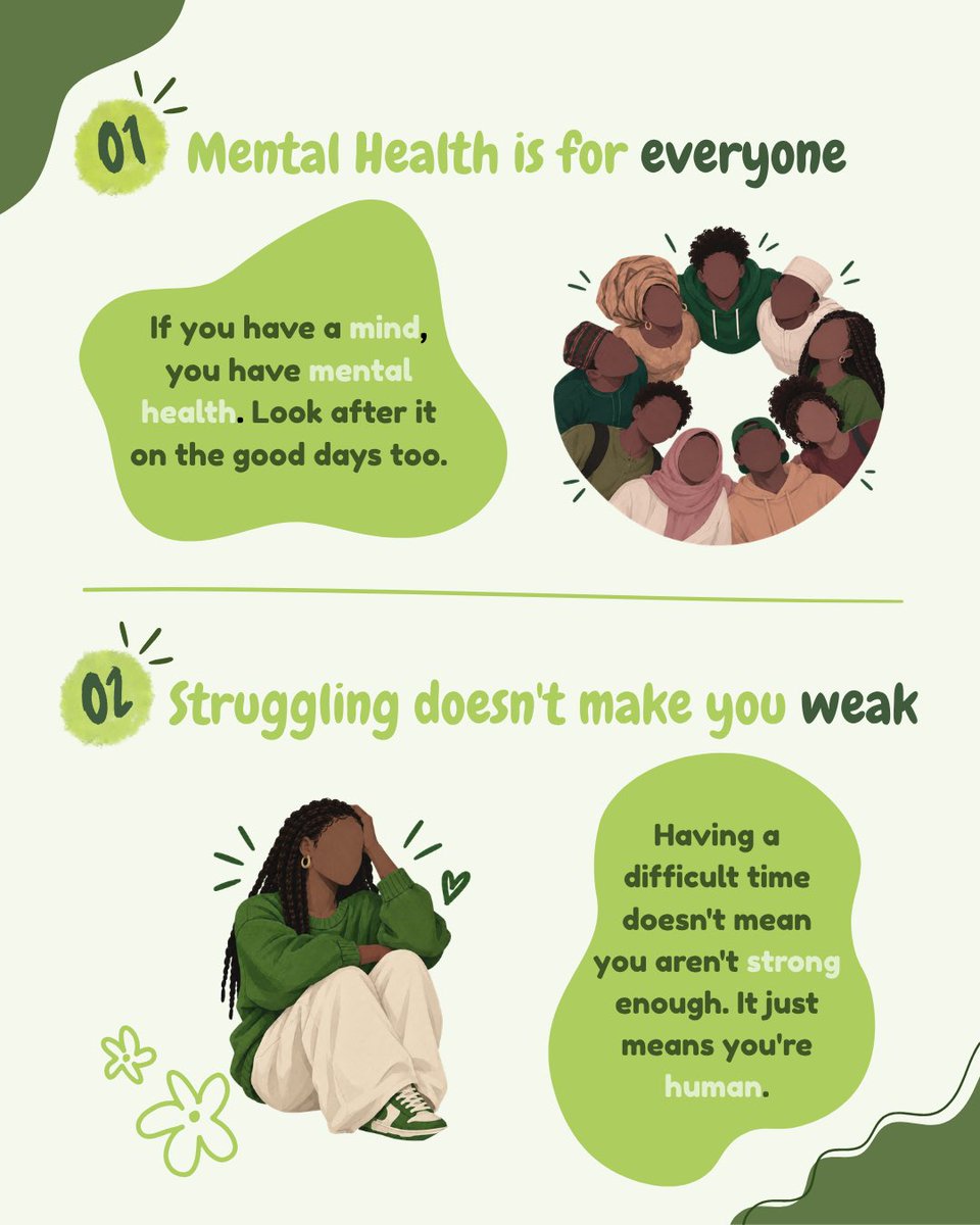 LagosMiND's tweet photo. This World Mental Health Day, here are 5 things worth remembering.

Remember always be kind to yourself, and check in on someone you care about. 

Swipe to read more.
#WorldMentalHealthDay #LagosMiND #MentalHealthMatters https://t.co/EJWmKRMGoq