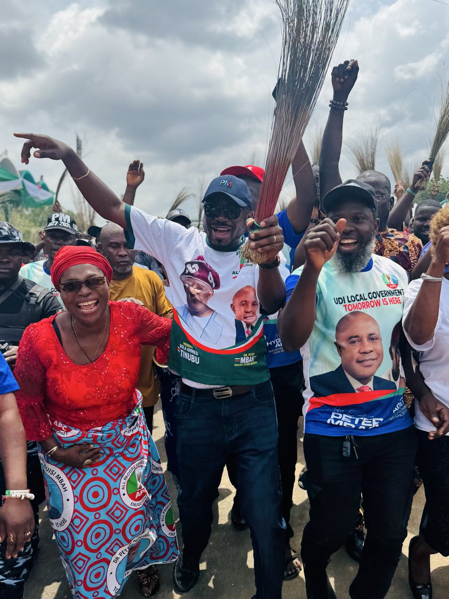 HyginusAgu12413's tweet photo. I attended the Teachers Grassroots Movement rally today in support of His Excellency, Dr. Peter Ndubuisi Mbah, and President Bola Ahmed Tinubu.

Teachers from Udi and all  other Local Government Areas of Enugu State came out strongly to endorse Governor Peter Ndubuisi Mbah for his outstanding leadership and transformative projects across the state.
