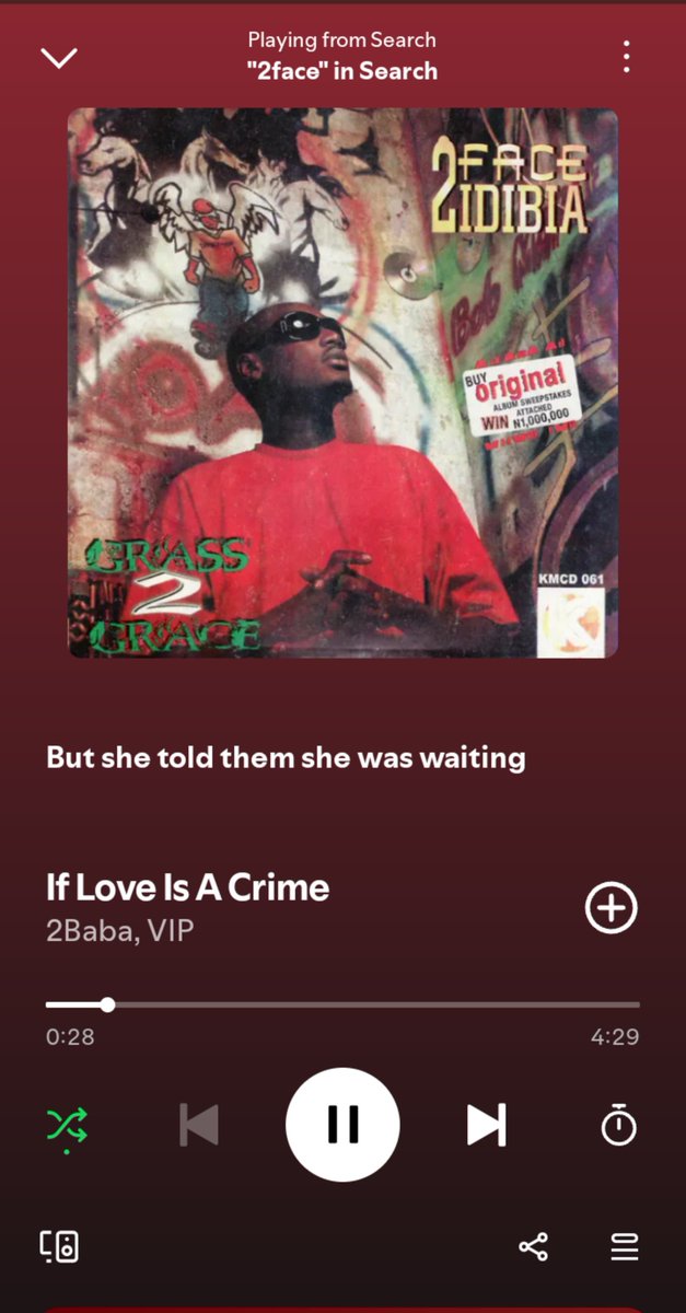 Aliyyul_'s tweet photo. Listening to Love is a crime by 2 baba https://t.co/j65IoyOK3I