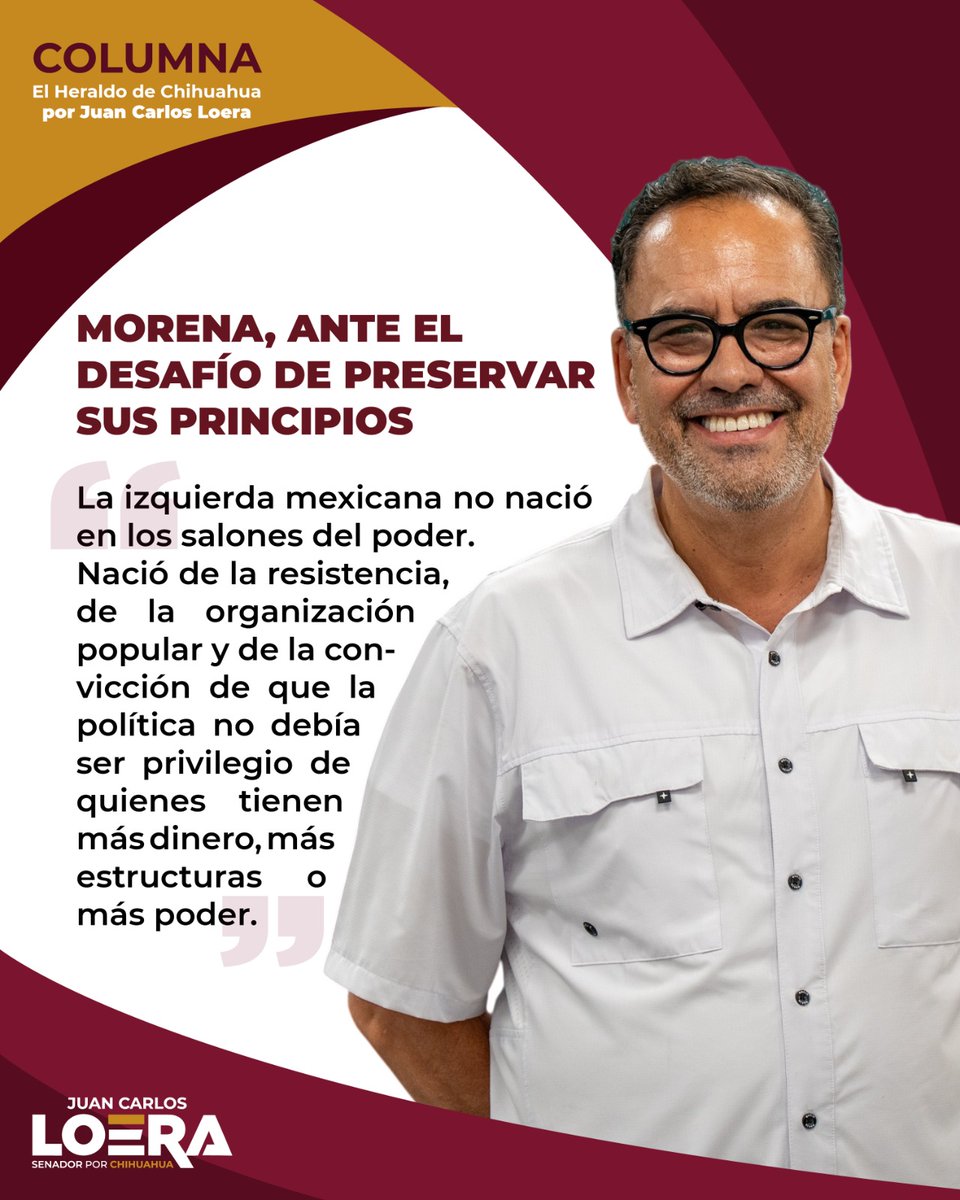 JuanCLoera_'s tweet photo. Es momento de iniciar una profunda reflexión sobre los valores que dieron origen a Morena para recuperar su mística.

​Les dejo mi columna de esta semana para profundizar en el tema. ¿Ustedes qué opinan?
👇
https://t.co/JnWJvS4iQn https://t.co/I2N73IkJPj