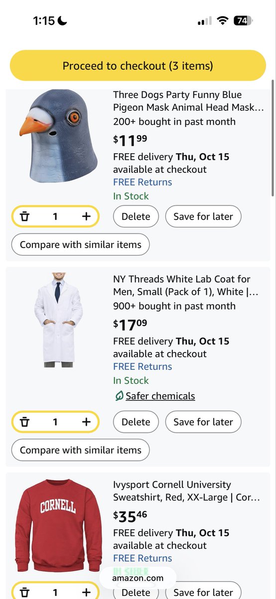 nileneiland's tweet photo. Trick or treat #pigeondoctor https://t.co/Vdx6X4ldmP