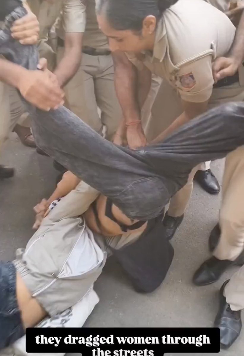 MahendraMaxim's tweet photo. @IndiaUNGeneva How the hell manhandling women this way is "reasonable" ?

Have some shame!

Present regime is a shameful blot on rich Indian democracy which we are not longer! https://t.co/oluYIi5UBU